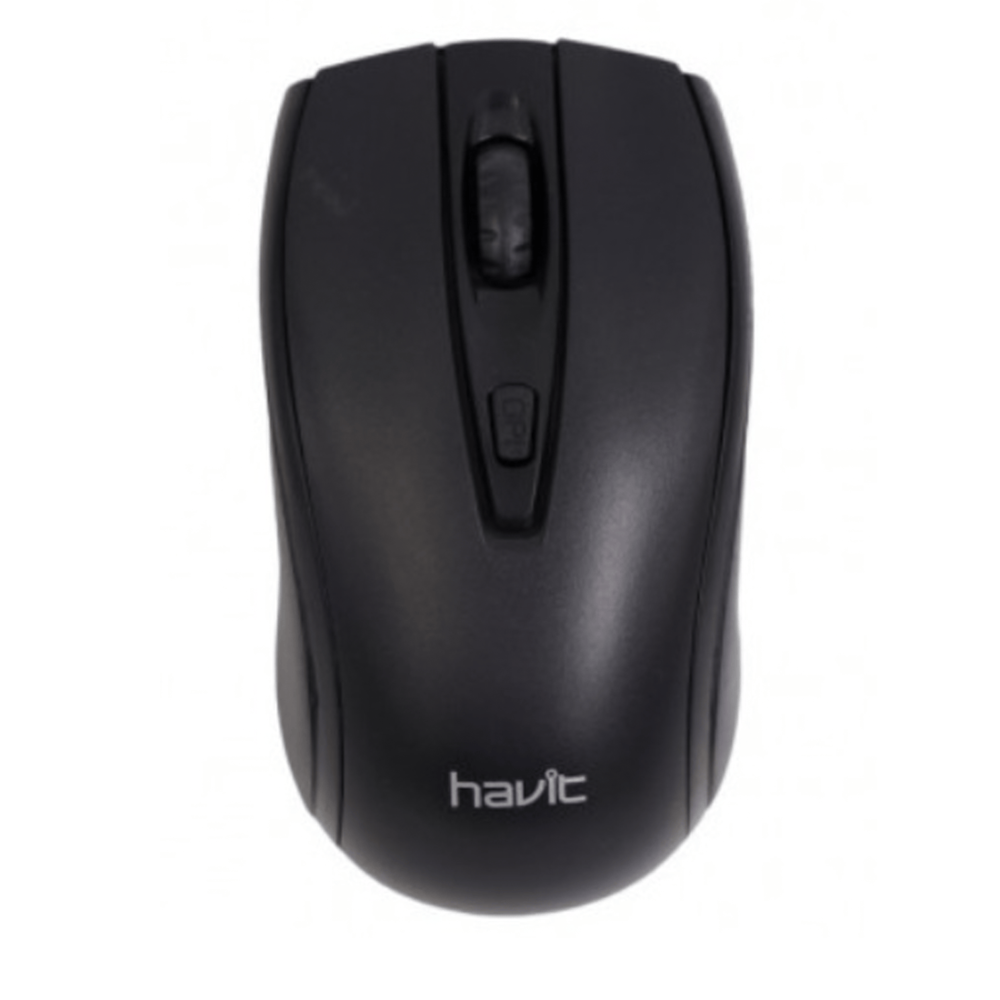 Mouse Havit Inalambrico Hasta 1600 DPI con 4 Botones Alcance Hasta 10m Color Negro MS858GT