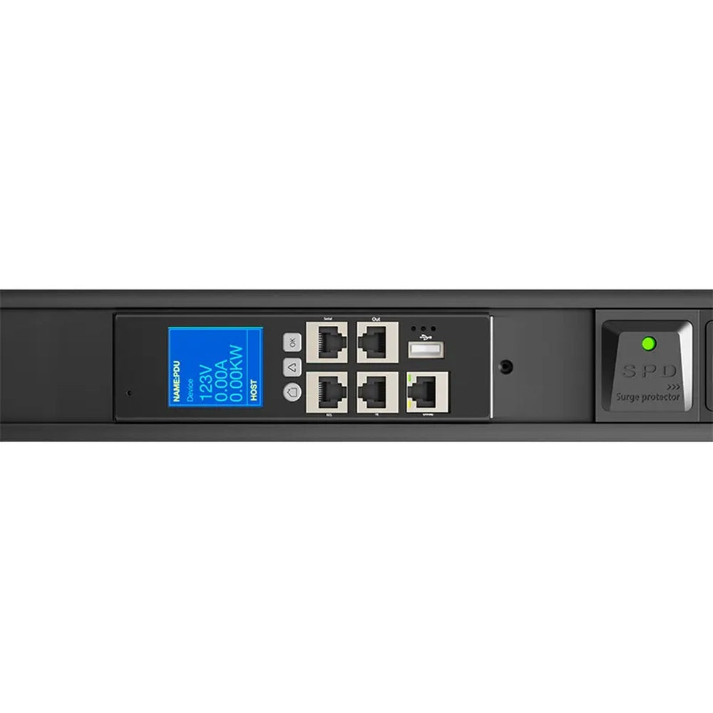 PDU Forza con Medidor 7200Watts Salidas 24x IEC C13 y 6x IEC C19 Pantalla LCD Software de Gestion FPD-3012M0US