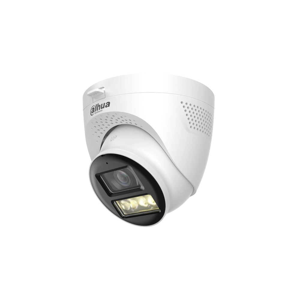Camara Dahua HDCVI Domo 5MP Lente 2.8mm Metal Plastico Smart Dual Light Luz 40m 3DNR IP67 HAC-HDW1500TQ-IL-T-28-DIP