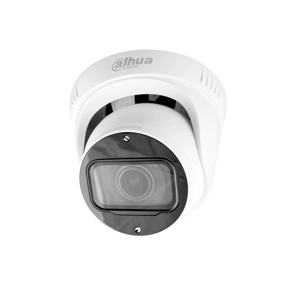 Camara Dahua HDCVI Domo 2MP Metal Plastico Varifocal Lente 2.7-12mm CVI CVBS AHD TVI Luz 40m IP67 DH-HAC-T3A21N-VF-2712