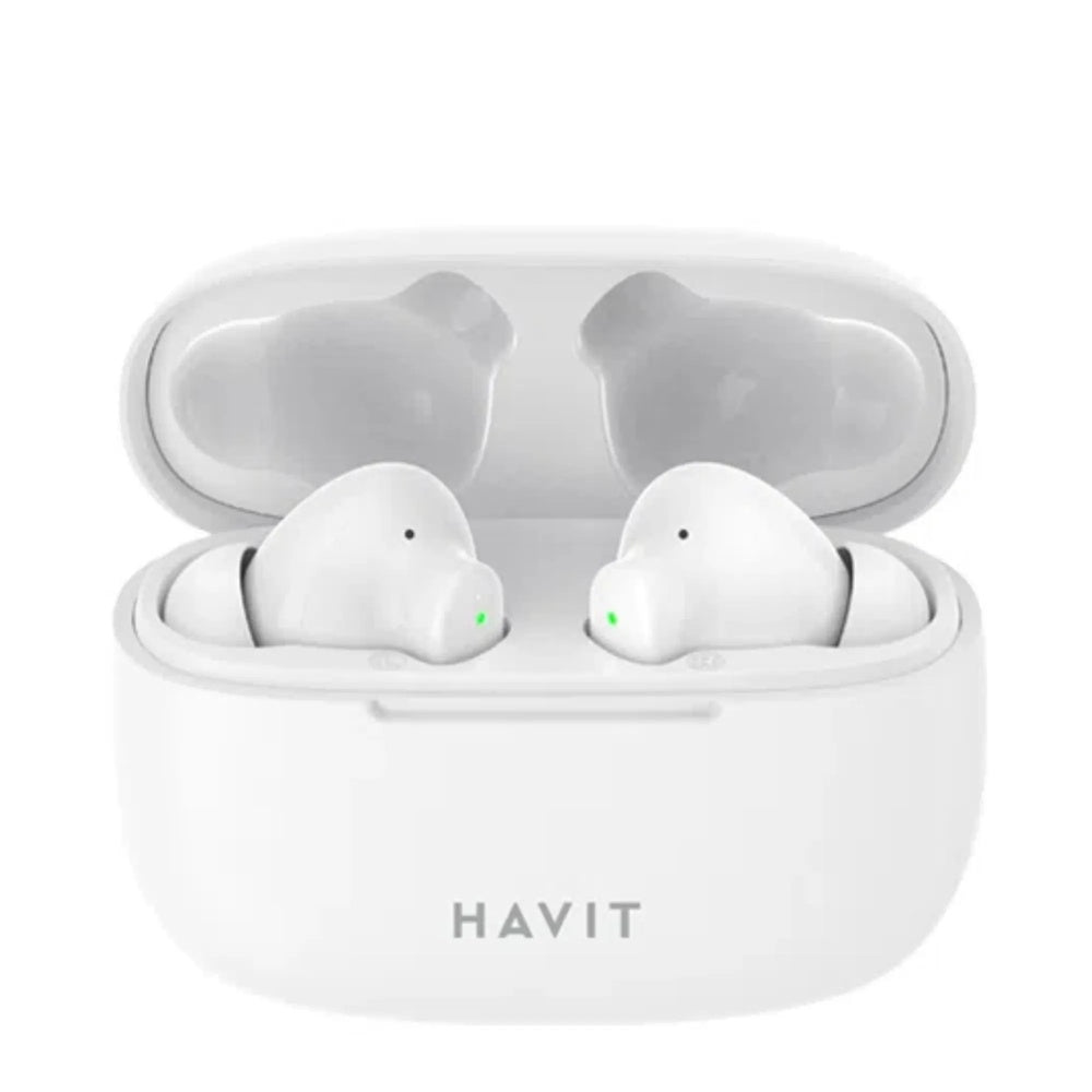 Auriculares Havit Inalambrico Control Tactil Llamada Nitida Graves Potentes BT v5.3 Bateria 5H Puerto USB-C TW967 PRO-WH