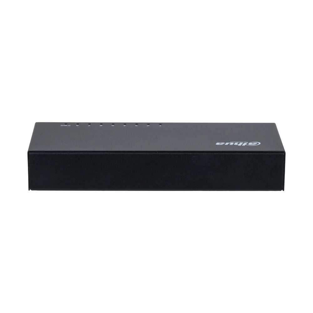 Switch Dahua 8 Puertos 10/100Mbps Capacidad Switching 1Gbps Certificado CE FCC Metalico DH-PFS3008-8ET-V2