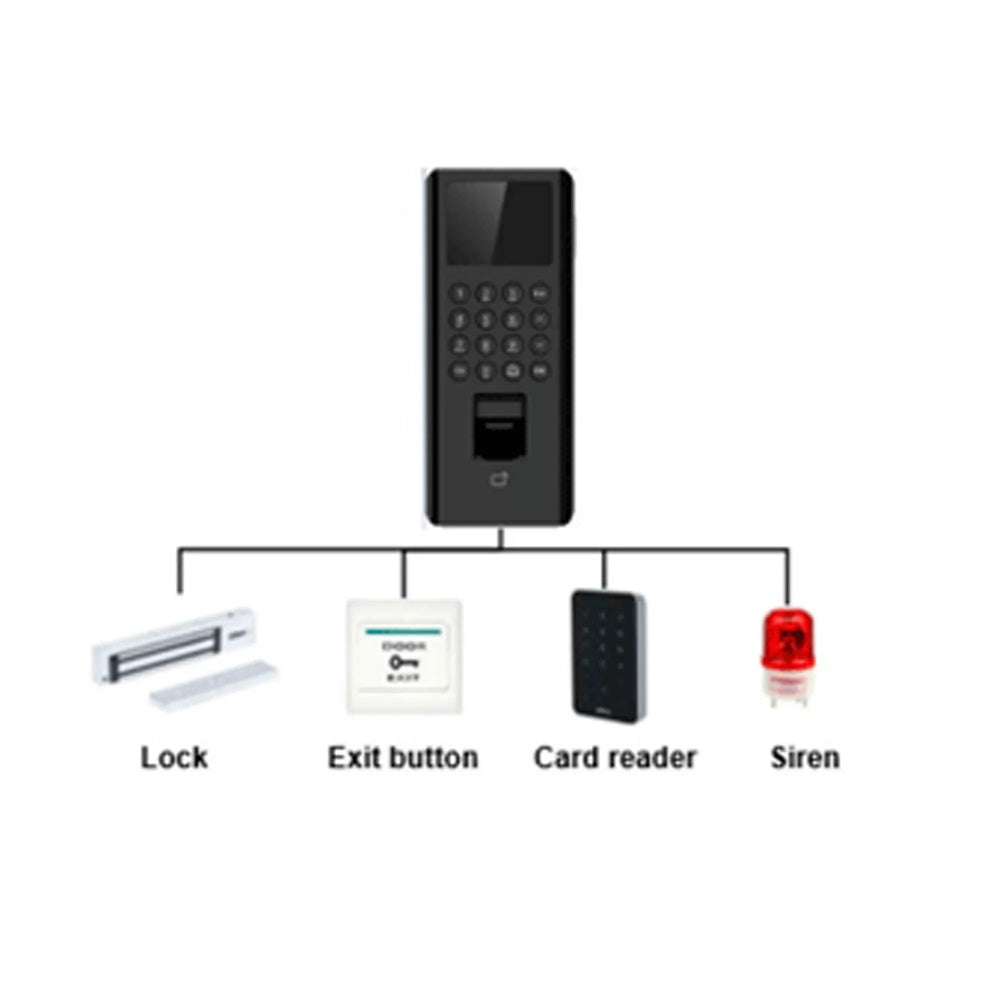 Control de Acceso Dahua Huella Tarjeta Pantalla 2.4" Conexion TCP-IP DHI-ASI2212J-D
