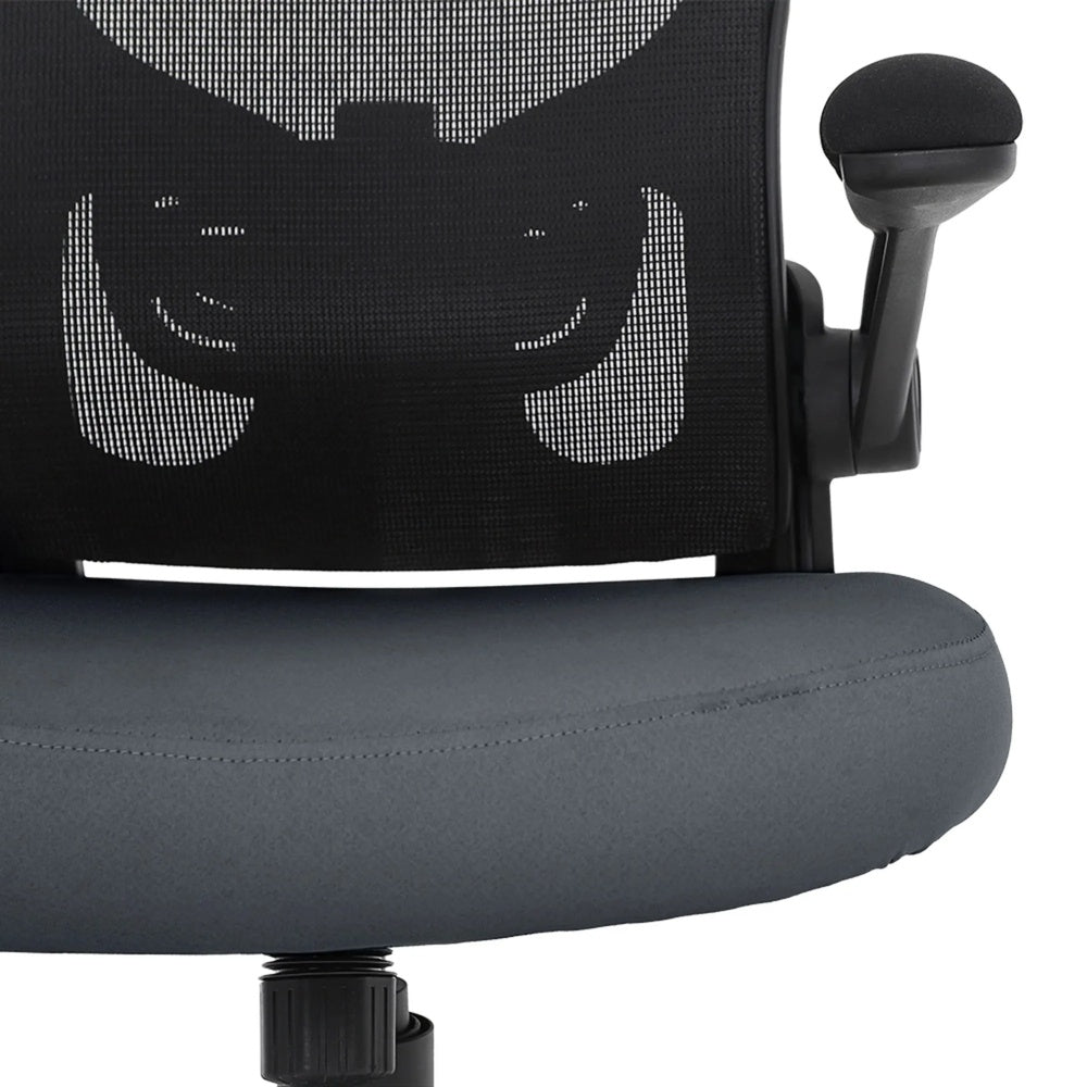 Silla de Oficina DT3 Ergonomica Revestimiento Malla Spandex en el Respaldar Apoyo Lumbar color Gris Oscuro 13906-9