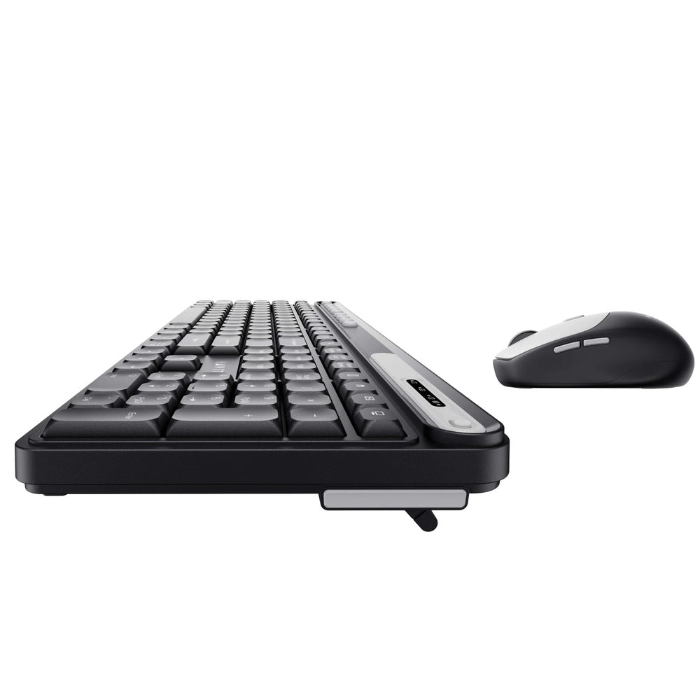 Combo Teclado+Mouse Havit Conexion Dual 2.4GHz + BT v5.1 Alcance 10m Mouse 6 Botones 1600DPI KB271WB-BKGY