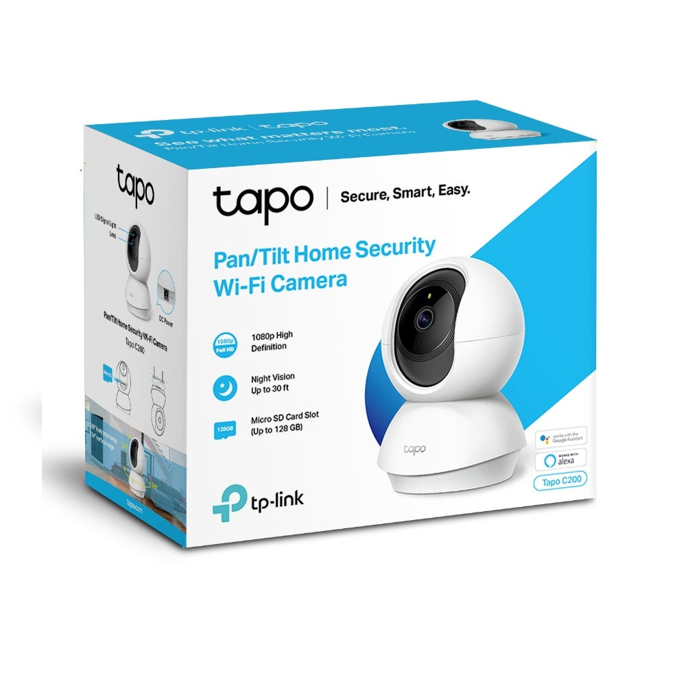 Camara Tapo Full HD WiFi Giro Horizontal 360grados con sensor movimiento audio de 2 vias TAPO C200