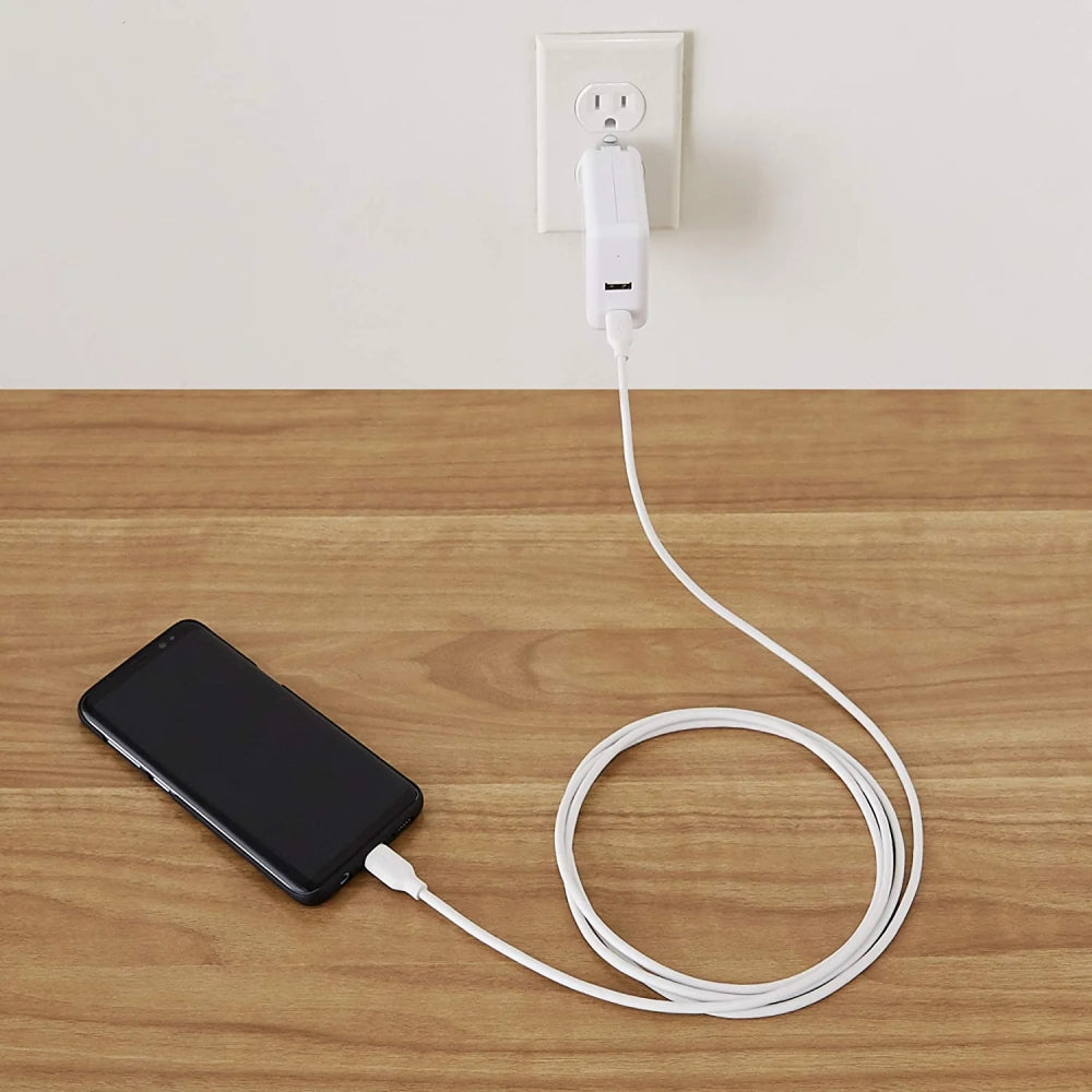 Cable Amazon Basic USB-C a USB-C 2.0 de carga rapida Certificado USB-IF 60W de 1.8m color Blanco B085SB6RSL