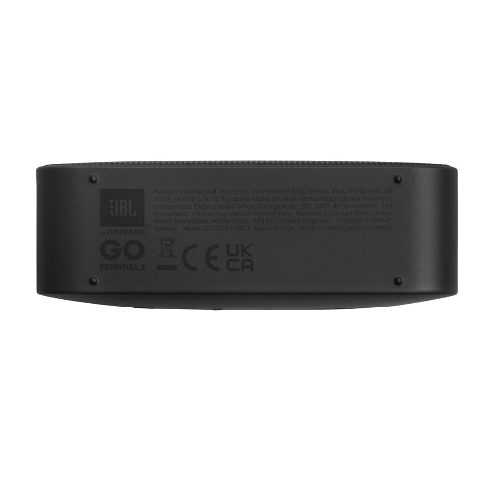 Parlante JBL Go Essential 2 Sonido JBL Pro BTv4.2 Bateria hasta 5 horas IP67 color Nego JBLGOES2BLKAM