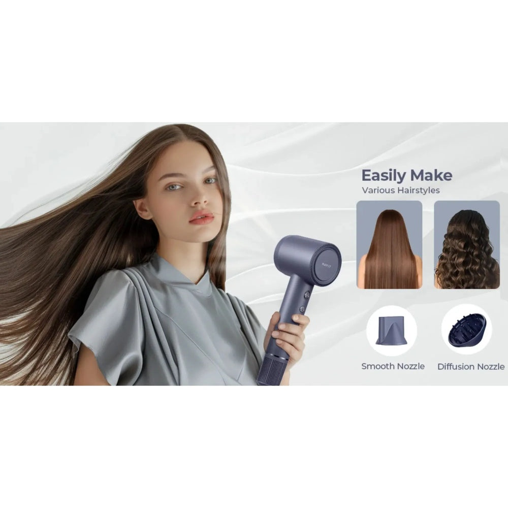 Secadora de Pelo Havit Premium 1600Watts 2 Velocidades HD202-EU-DB