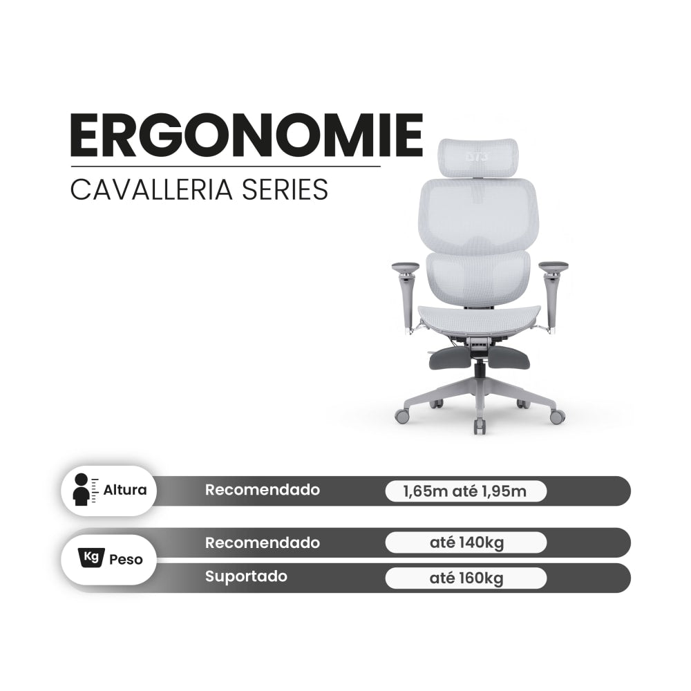 Silla de Oficina DT3 Ergonomie 5D, Estilo y Bienestar, Apoya Brazos 360°, Reposa Cabezas Profesional 4D, Control de Asiento D