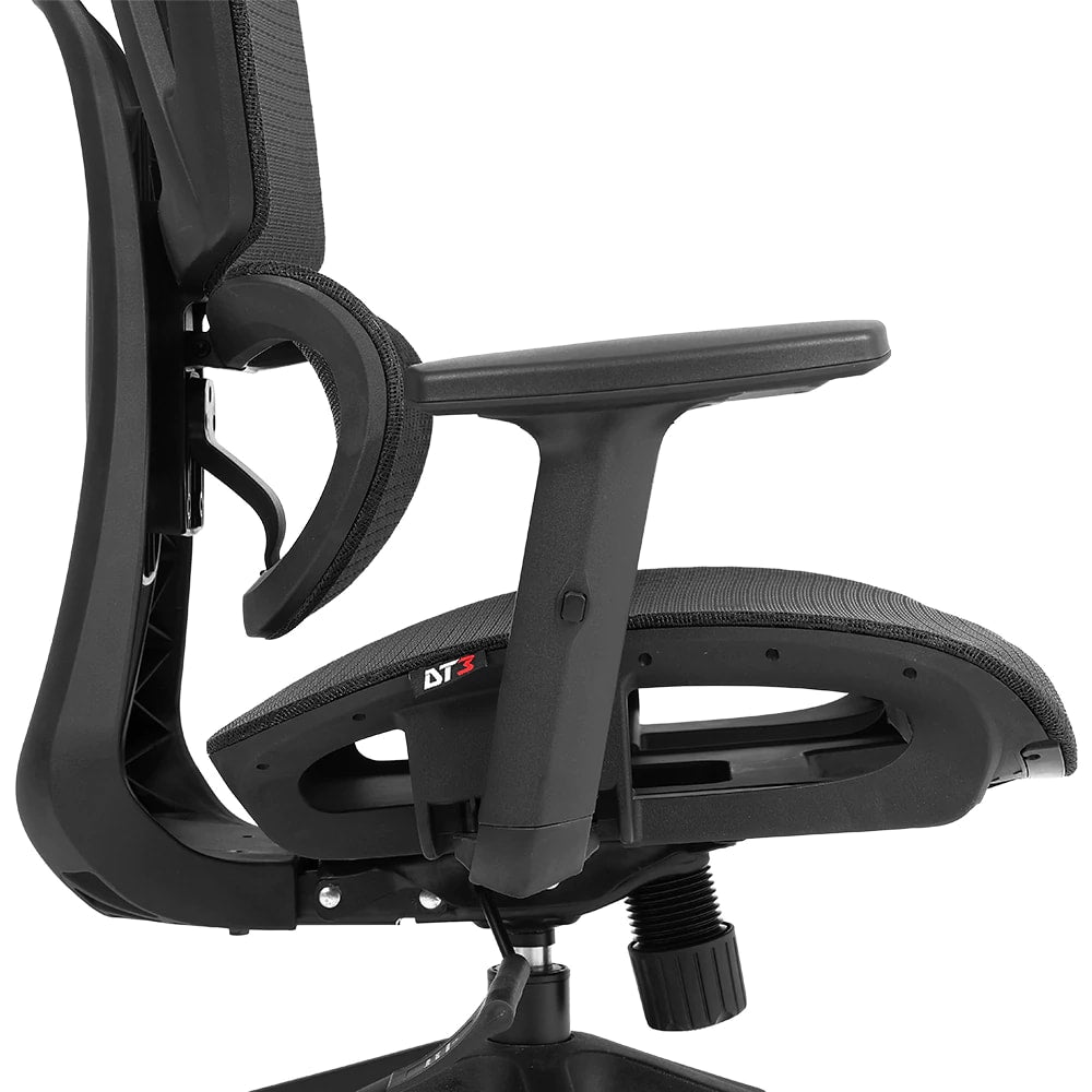 Silla de Oficina DT3 Transpirable con Forro Vidartex Mesh, Soporte Lumbar, Reposa Cabezas 2D, Brazo 1D con Ajuste de Altura,