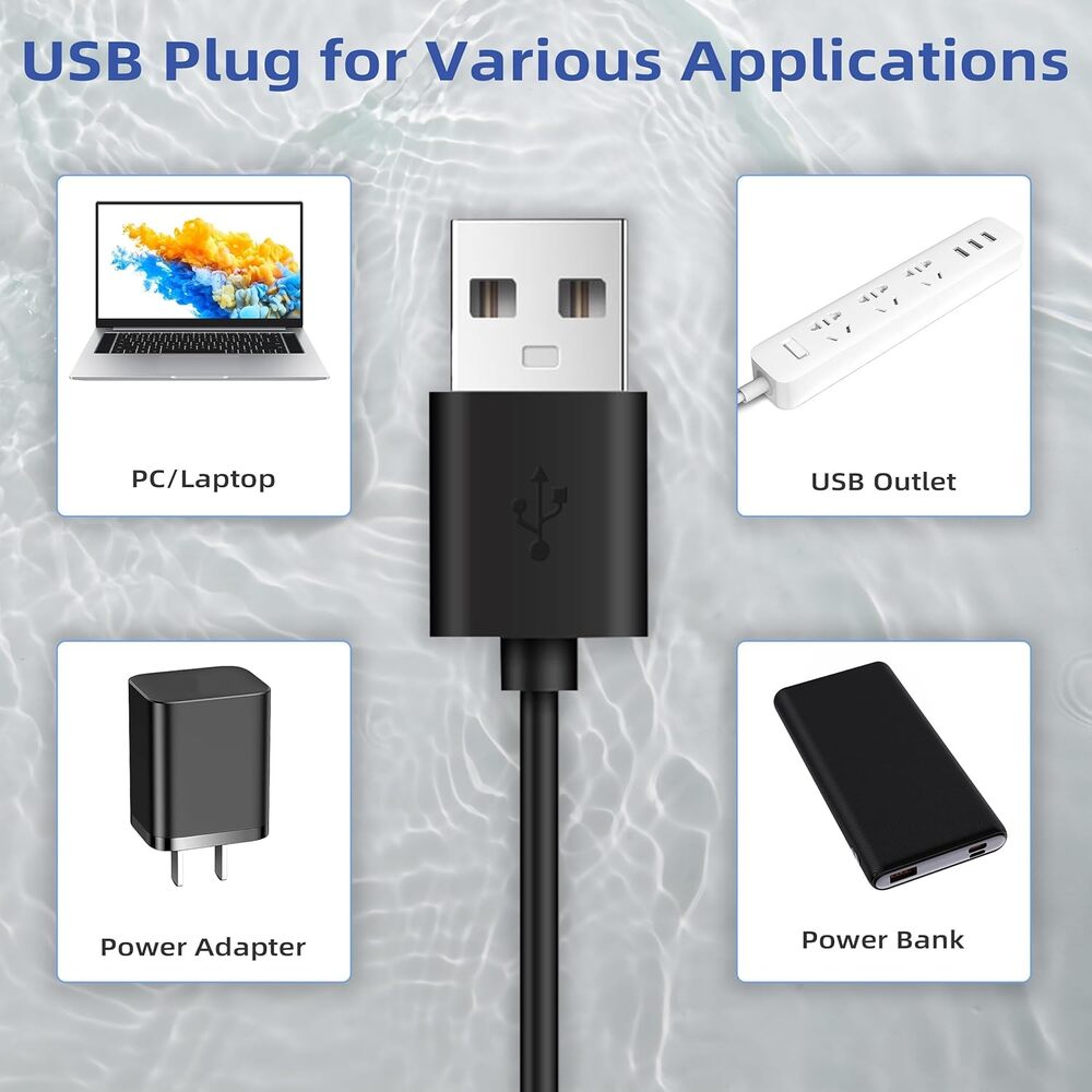 Bomba de agua sumergible IP68 para Fuente o Beberedo de Agua para Perros y Gatos Puerto USB-A 5VDC 1.5W Luz LED DR-DC160