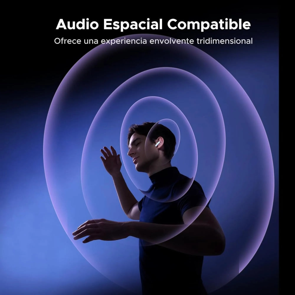 Auriculares Ugreen Echobuds Magic Pantalla Tactil Sonido Hi-Res con LDAC ANC con IA Audio Espacial Bateria 6h 55137
