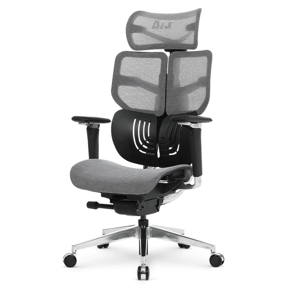 Silla de Oficina DT3 Ergonomica Reposo Lumbar Malla Transpirable Estructura de Aluminio y Nylon Reclinable 135° 14346-8