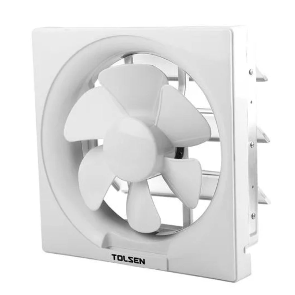 Extractor de Aire Tolsen Cuadrado de 300mm 12" Potencia 48Watts Flujo de Aire 1200m3/h 79602