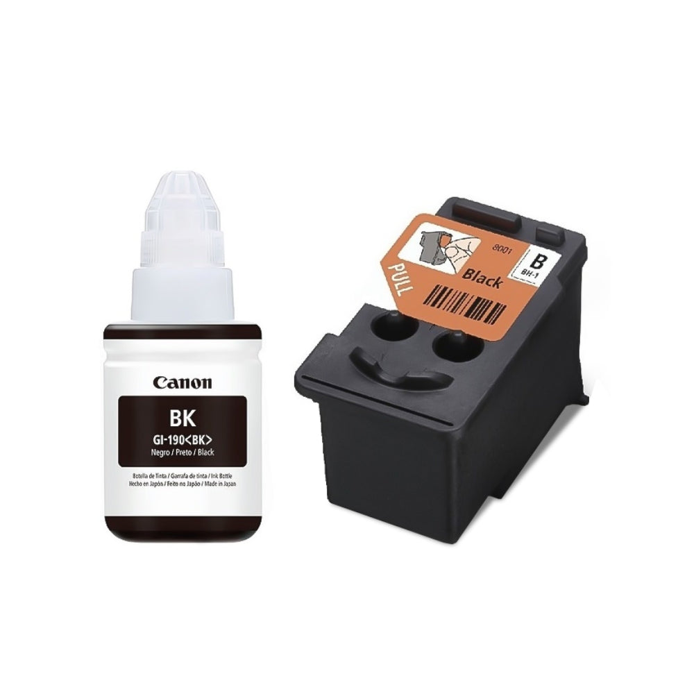 Cabezal Canon BH1+ Botella de Tinta GI-190 color Negro 0692C004AA