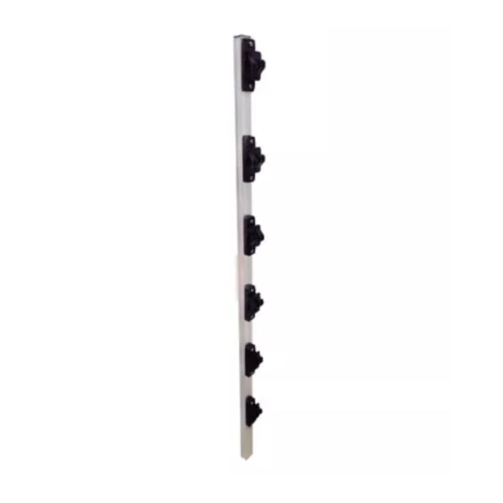 Parante Igecast para Cerca Electrica Recto con 6 Aisladores tipo W ALuminio Tubular de 30mm 6.00514