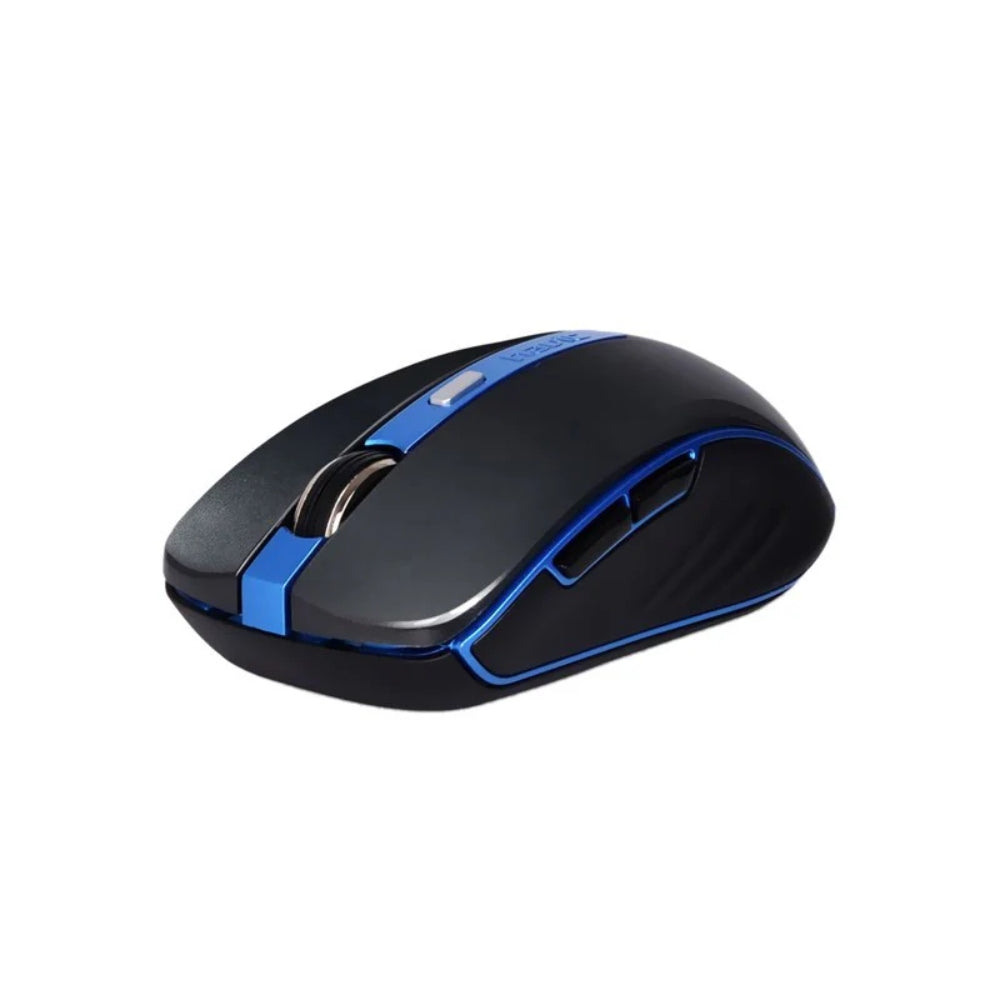 Mouse Havit Inalambrico Resolucion hasta 1600 DPI de 6 Botones Alcance 8 Metros color Negro y Azul HV-MS951GT-BB
