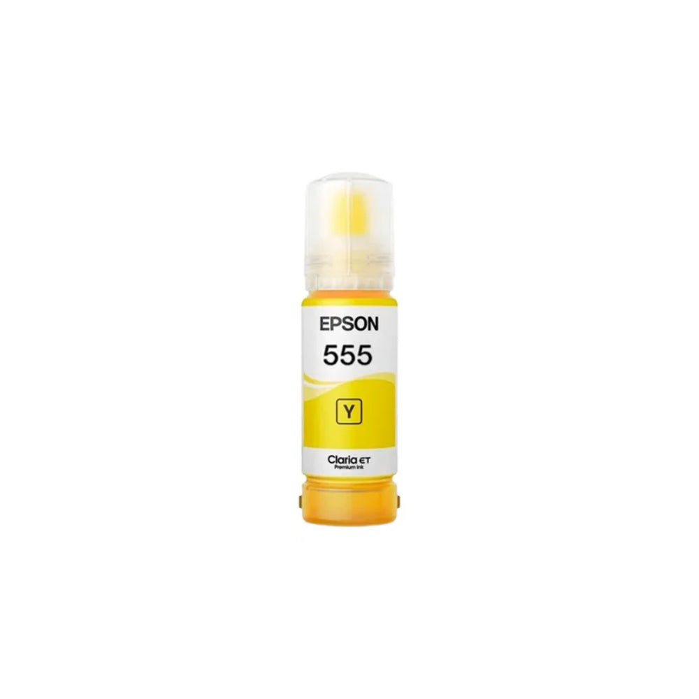 Botella de Tinta Epson T555 color Amarillo de 70ml T555420-AL