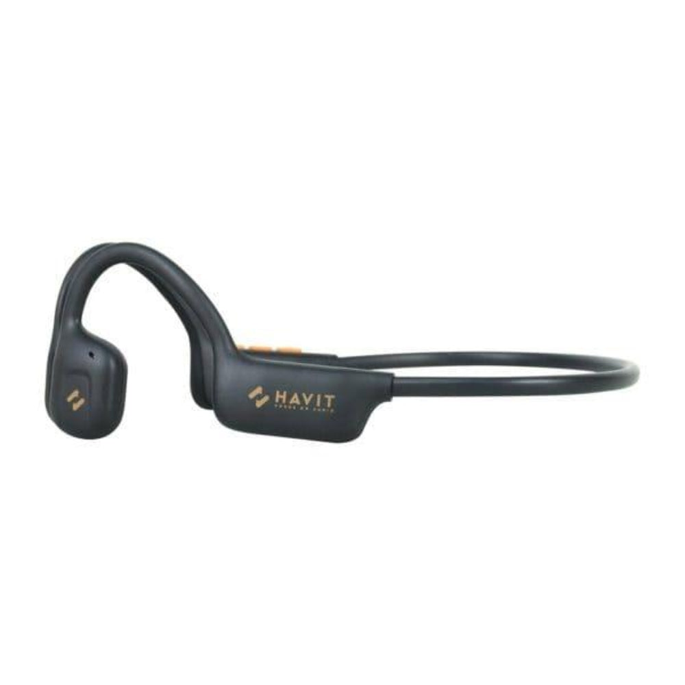 Audifonos Havit por Conduccion de Aire Bateria hasta 12 Horas Bluetooth 5.3 Puerto de Carga USB-C color Negro FREEGO 1-AIR-BK
