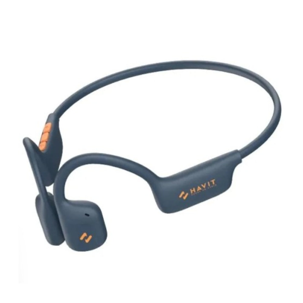 Audifonos Havit por Conduccion de Aire Bateria hasta 12 Horas Bluetooth 5.3 Puerto de Carga USB-C color Azul Freego1 Air-BL
