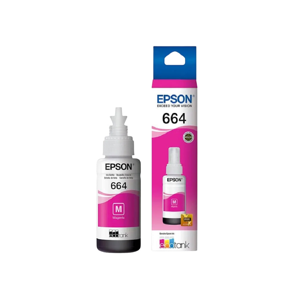 Botella de Tinta Epson T664 color Magenta de 70ml T664320-AL