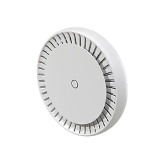 Access Point Mikrotik CAP AX Gen6 para Interior Exterior con Antena Integrada de 6dBi 802.11 A/N/AC/AX Frecuencia 2.4 5.0 GHz con 2 Puertos Ethernet Gigabit CPU Quad Core 1.8GHz RAM 1GB Licencia Nivel 4 cAPGi-5HaXD2HaxD