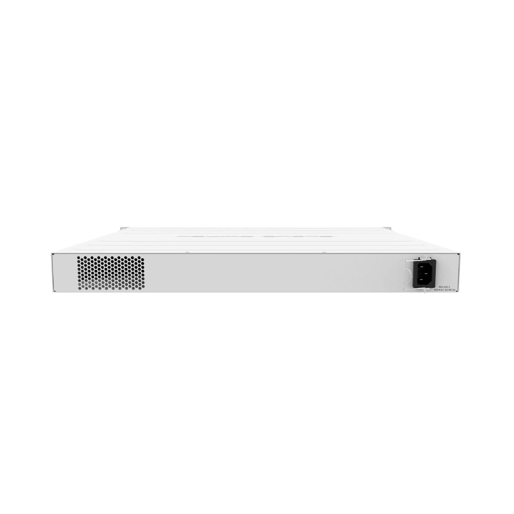 Cloud Router Mikrotik Switch 48 Puertos Gigabit PoE + 2 Puertos SFP+ 10G + 2Q 40G + 1 Puerto Serial CPU 650Mhz RAM 64MB Potencia 750Watts Licencia Nivel 5 Rackeable CRS354-48P-4S+2Q+RM