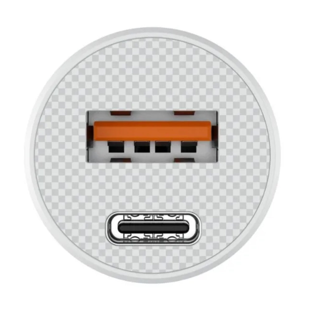 Cargador para Vehiculo Havit Salida Puerto USB-A 3Amp y USB-C 3Amp CC2022-WH
