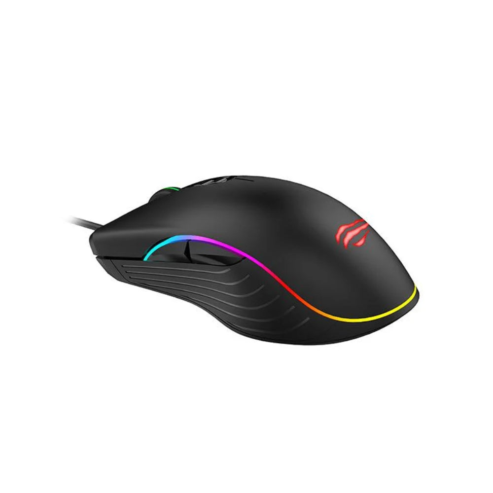 Mouse Havit Gamer RGB Resolucion hasta 3200 DPI con 7 Botones Cable USB de 1.5 Metros MS1006