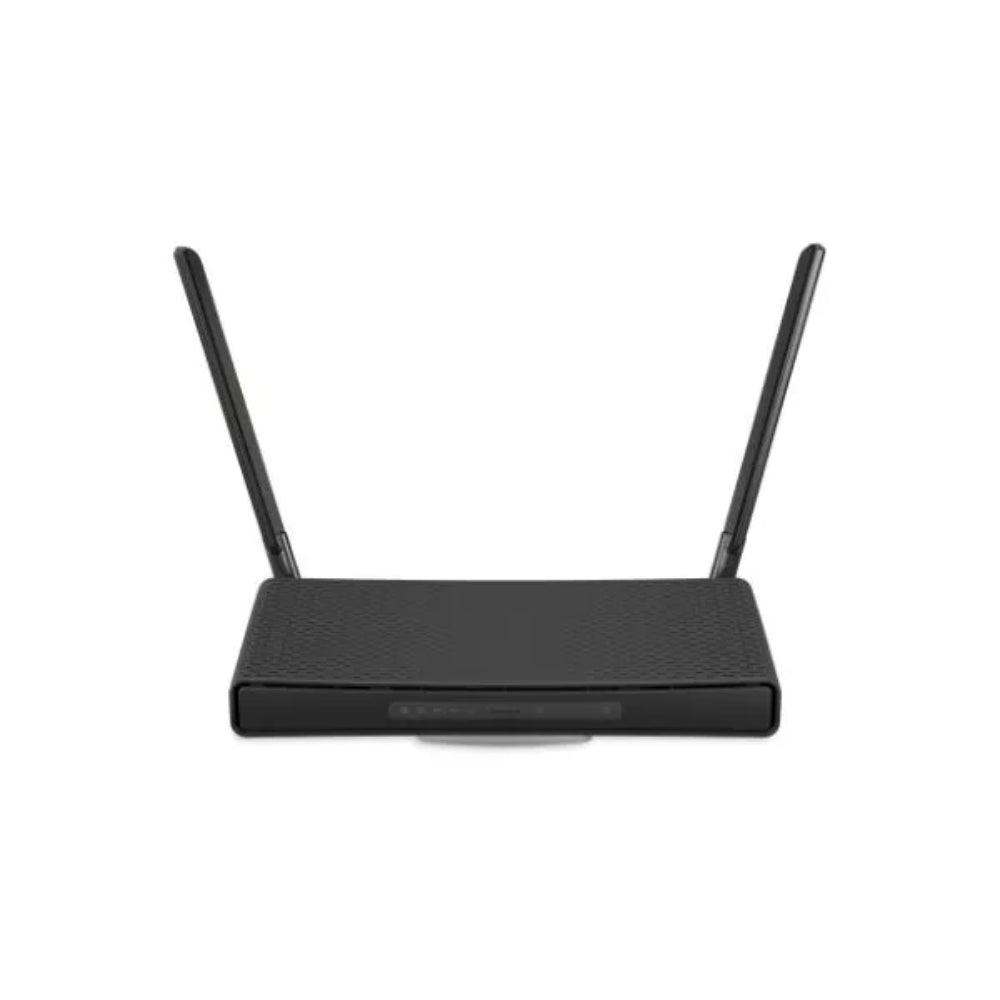 Home Access Point Mikrotik HAP WiFi6 AX1800 Wave2 2xAntenas Externas 3.3 a 5.5dBi + 4 Ethernet Gigabit + 1 Ethernet 2.5Gbps IPSec CPU 4 Core 1.8GHz RAM 1GB Licencia Nivel 6 C53UiG+5HPaxD2HPaxD