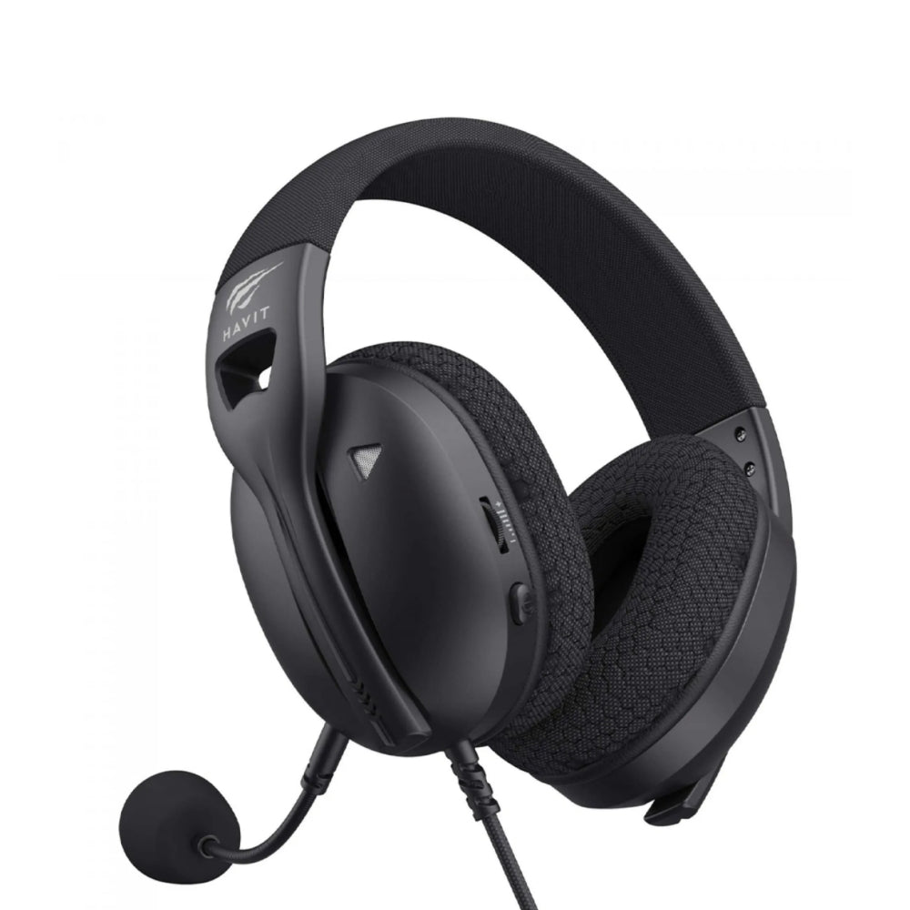 Audifonos Havit Multiplataforma compatible con Windows MAC PS4 PS5 XBox Nintendo Switch Android iPhone Microfono Desmontable color Negro Fuxi-H5d-BK