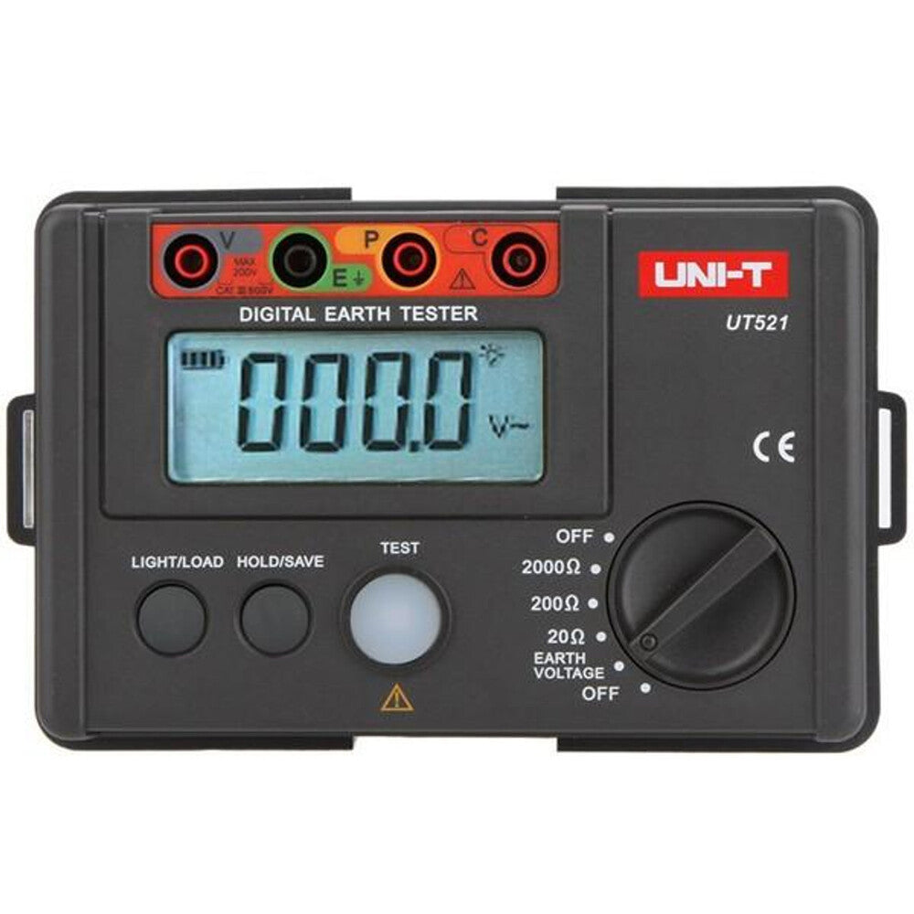 Probador Digital de Tierra Uni-t Medidor de Resistencia de Aislamiento de Tierra 2000 Ohm UT521