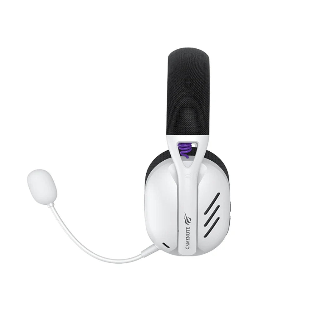Audifonos Havit Gamer Inalambricos Bateria hasta 26 Horas en Modo Bluetooth 23 Horas en Modo 2.4GHz Conexion USB y Auxiliar Ultraligero color Blanco Fuxi-H3-WBK