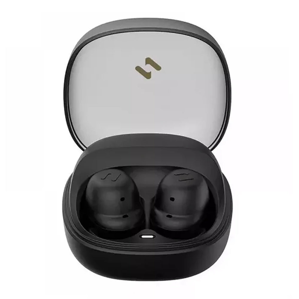 Mini Auriculares Havit Inalambricos tamaño Compacto Bateria hasta 7.5 Horas Modo Dual Juegos Musica Cancelacion de Ruido Activa con 2 Microfonos color Negro TW969-BLACK