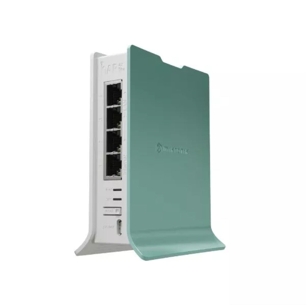 Home Access Point Mikrotik HAP AX Lite Gen 6AX Frecuencia 2.4GHz Antenas Internas de 4.3dBi + 4 Ethernet Gigabit CPU ARM 1GHz RAM 256MB Licencia Nivel 4 Fuente Incluida L41G-2axD