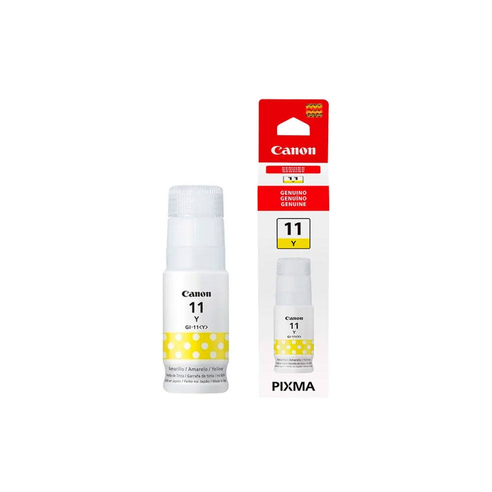Botella de Tinta Canon GI-11Y color Amarillo de 70ml Compatible con Pixma G2160 4536C001AA