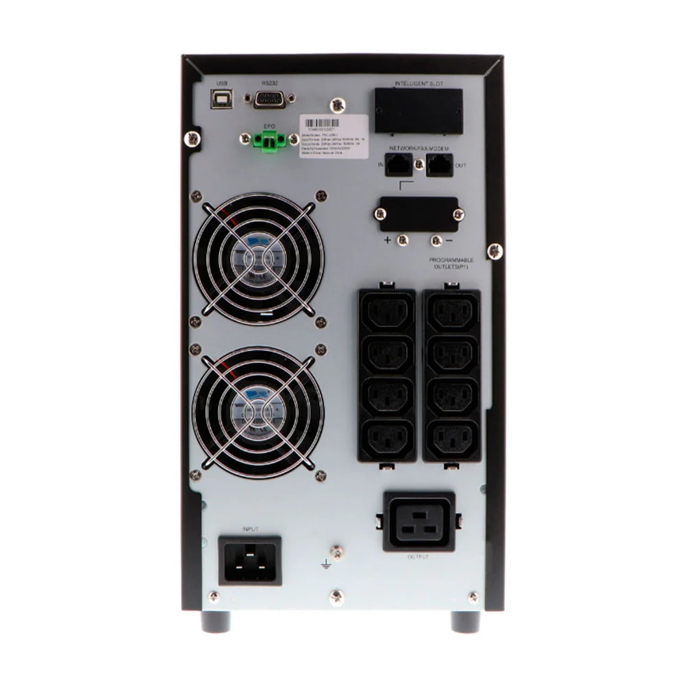 UPS En Linea Forza 3KVA 3KW Pantalla LCD Comunicacion USB SNMP RS232 con 9 Salidas IEC FDC-203K-I