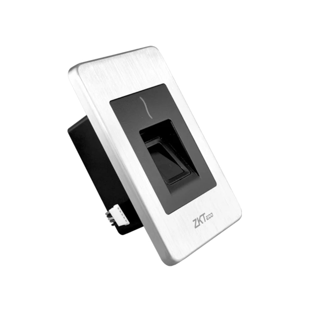 Lector de Huella Digital Zkteco y Lector RFID 125KHz Comunicacion RS485 Compatible con Serie InBio No incluye Adaptador 12Vdc FR1500S
