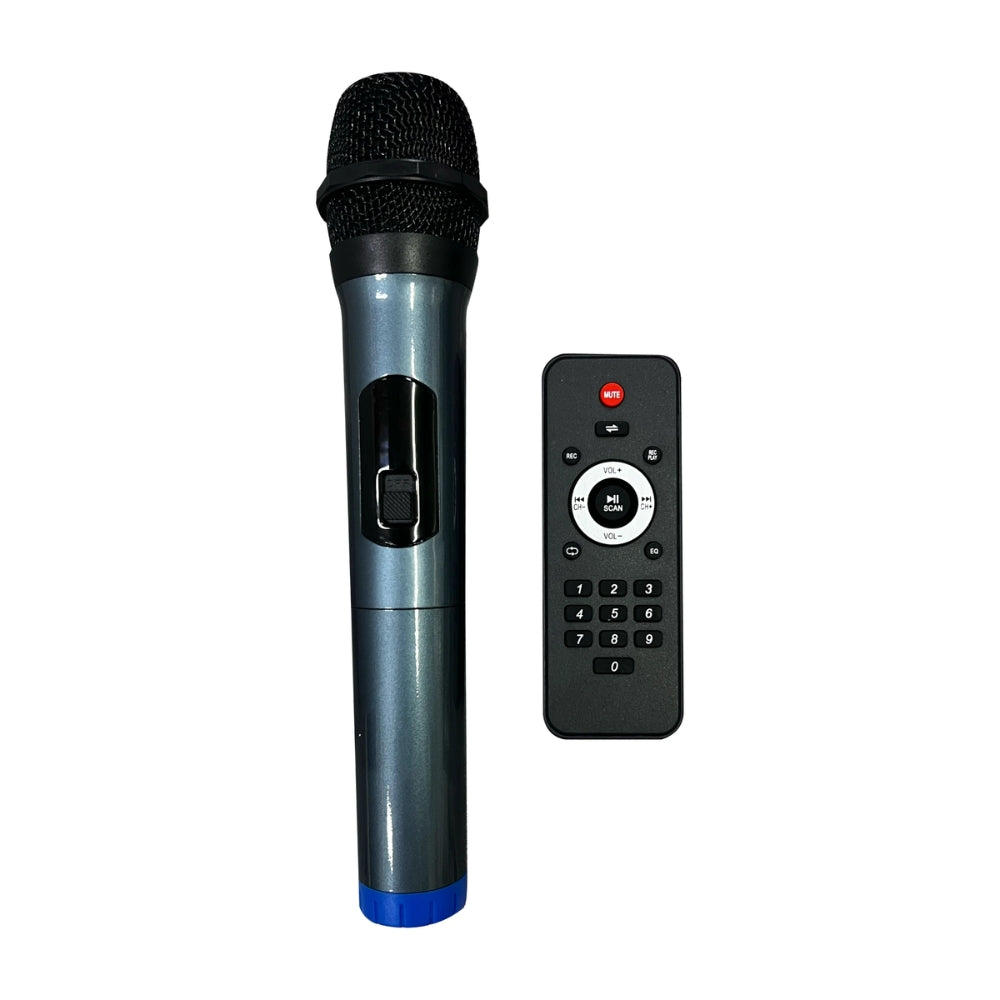 Altavoz Havit RGB tipo Torre Altura 69cm Potencia 50 Watts Bateria hasta 8 Horas Funciones BT USB TF Radio FM Aux Mic Jack Incluye Microfono y Control Remoto SQ120BT-EU