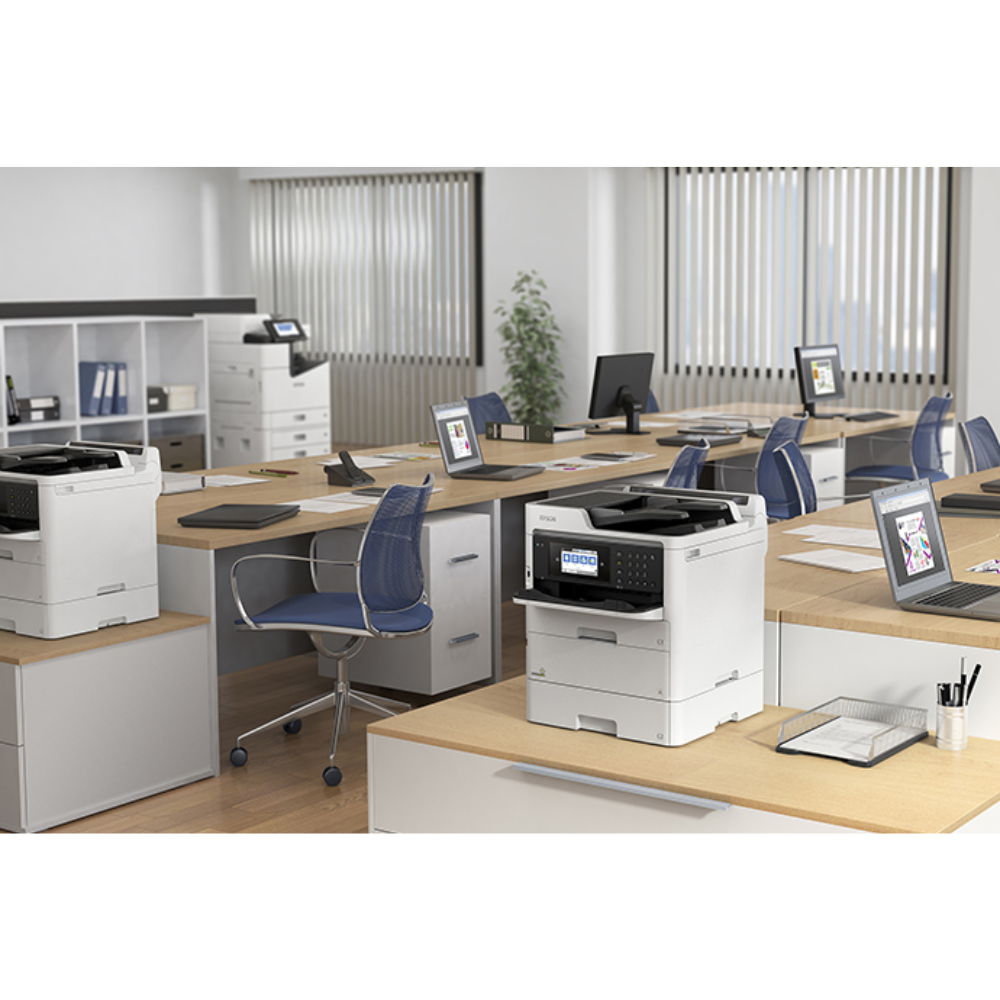 Impresora Epson Multifuncional WorkForce WF-C579R Impresora Escaner Copiadora Fax Duplex Conectividad USB WiFi y Ethernet C11