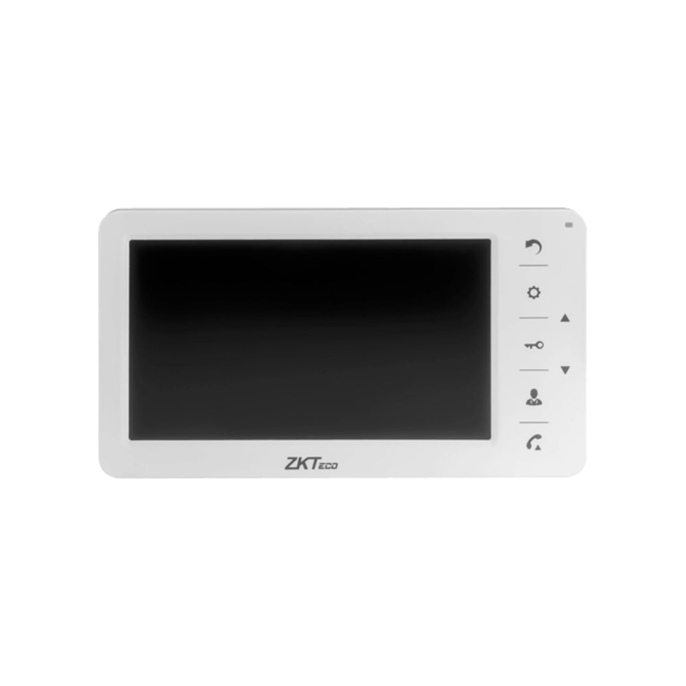 Monitor Zkteco para Interior Pantalla LCD 7” 4 Cables Alimentacion Video Audio Tierra 15Vdc VDPI-B1
