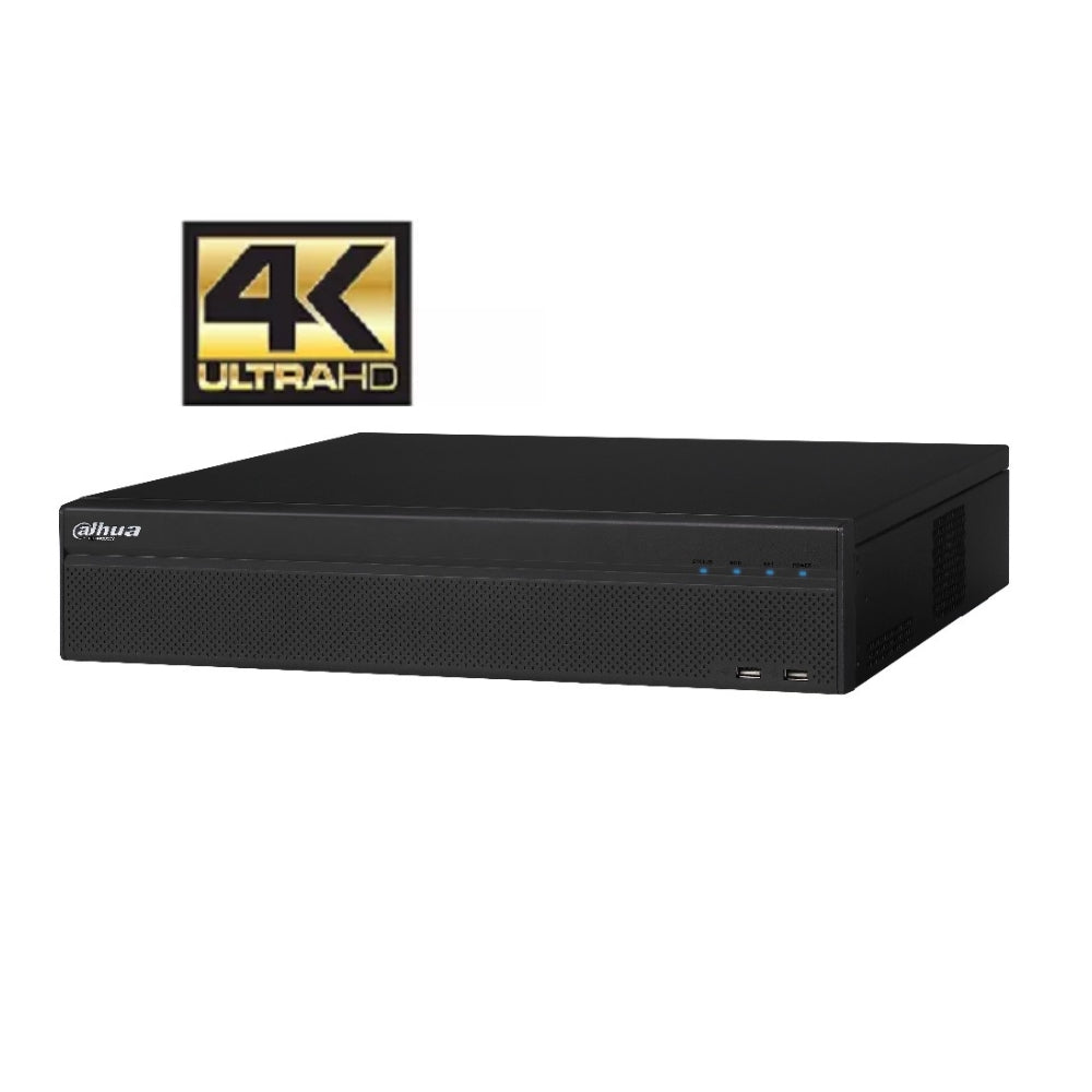 Grabador IP Dahua de 32 Canales Resolucion hasta 12MP H.264 Hasta 8xHDD DHI-NVR608-32-4K