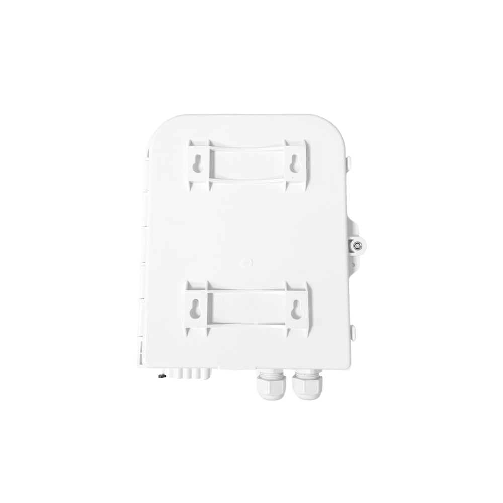 Caja de Distribucion Dimax de Fibra Optica FTTH de 8 Puertos LC SC FC IP65 color Blanco C728
