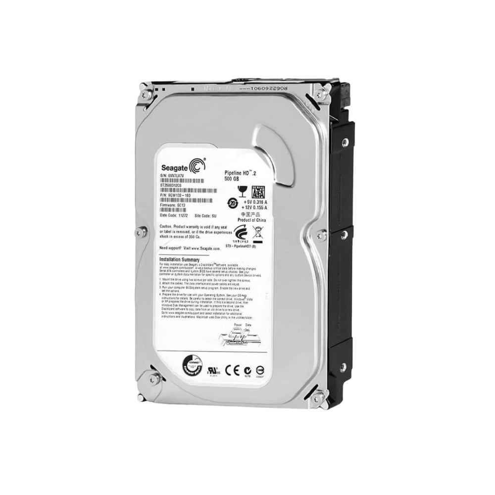 Disco Duro Seagate 500GB 5900RPM Cache 16MB Sata III Bajo Consumo y Silencioso 3.5” Reempaquetado ST3500312CS