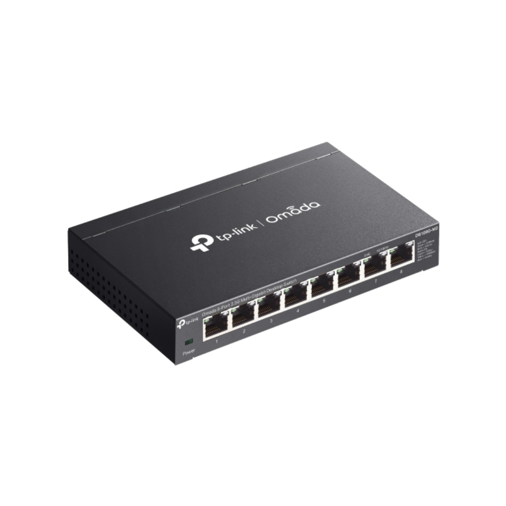 Switch TP-Link Omada 8 Puertos 2.5Gigabit Conexiones NAS 2.5G DS108G-M2