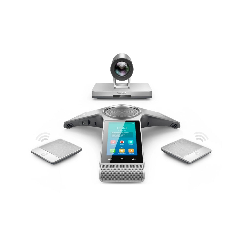 Sistema de Videoconferencia Yealink 1xCP960 2xCPW90 Wireless Camara 1080P 60FPS Zoom 12x Soporta hasta 24 Puntos 2xHDMI Out 1xHDMI 1xMini DP 1xRJ45 VC800-PHONE-WIRELESS-WP