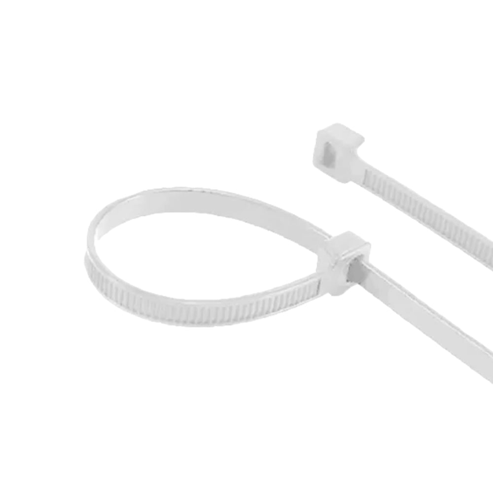 Pack de Precintos Dimax de Plastico 50 piezas de 15cm y 50 piezas de 20cm color Blanco F324