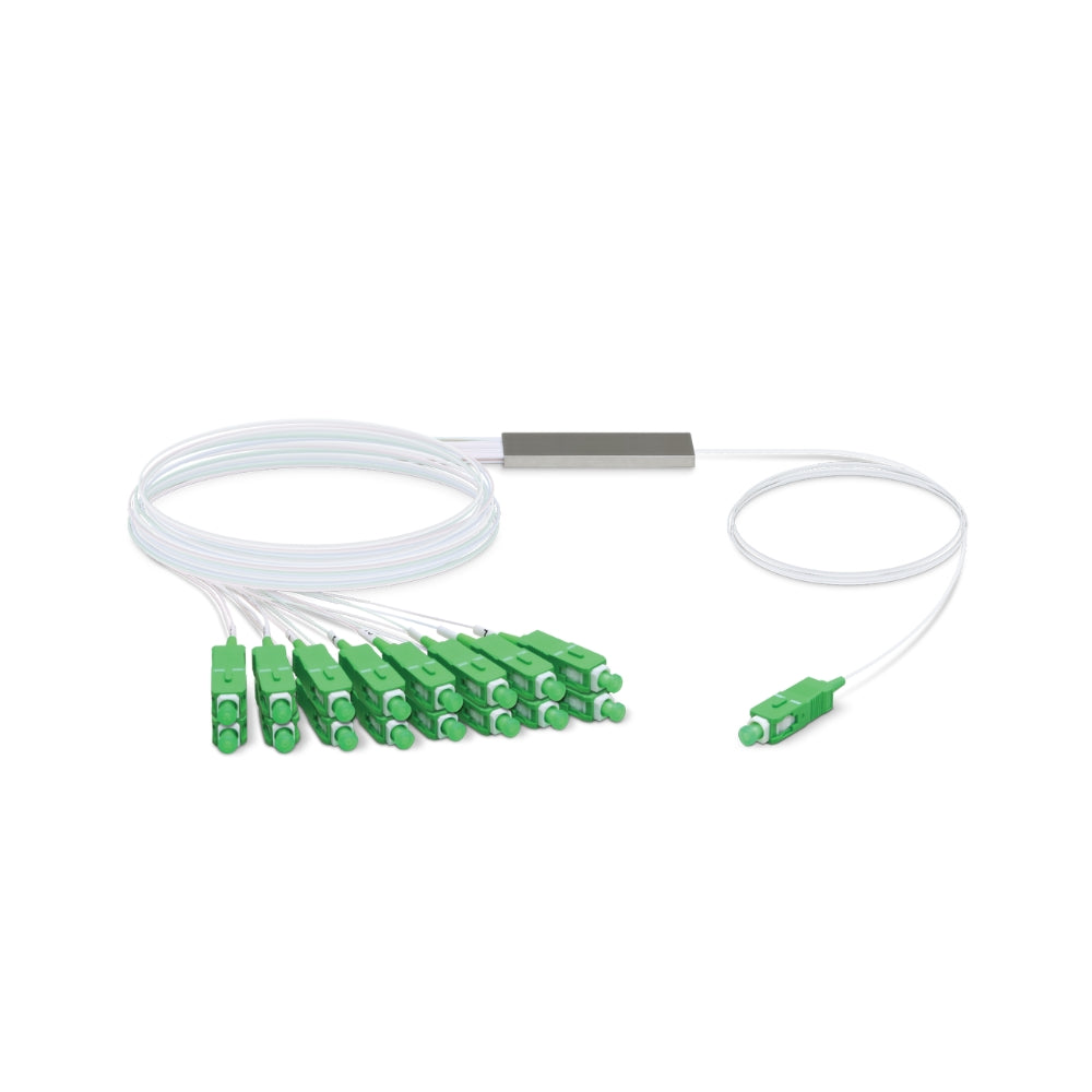 Ufiber Ubiquiti Splitter-16 Divisor Optico PLC 1x16 con Conectores SC/APC 1260-1650nm UB-UF-SPLITTER-16