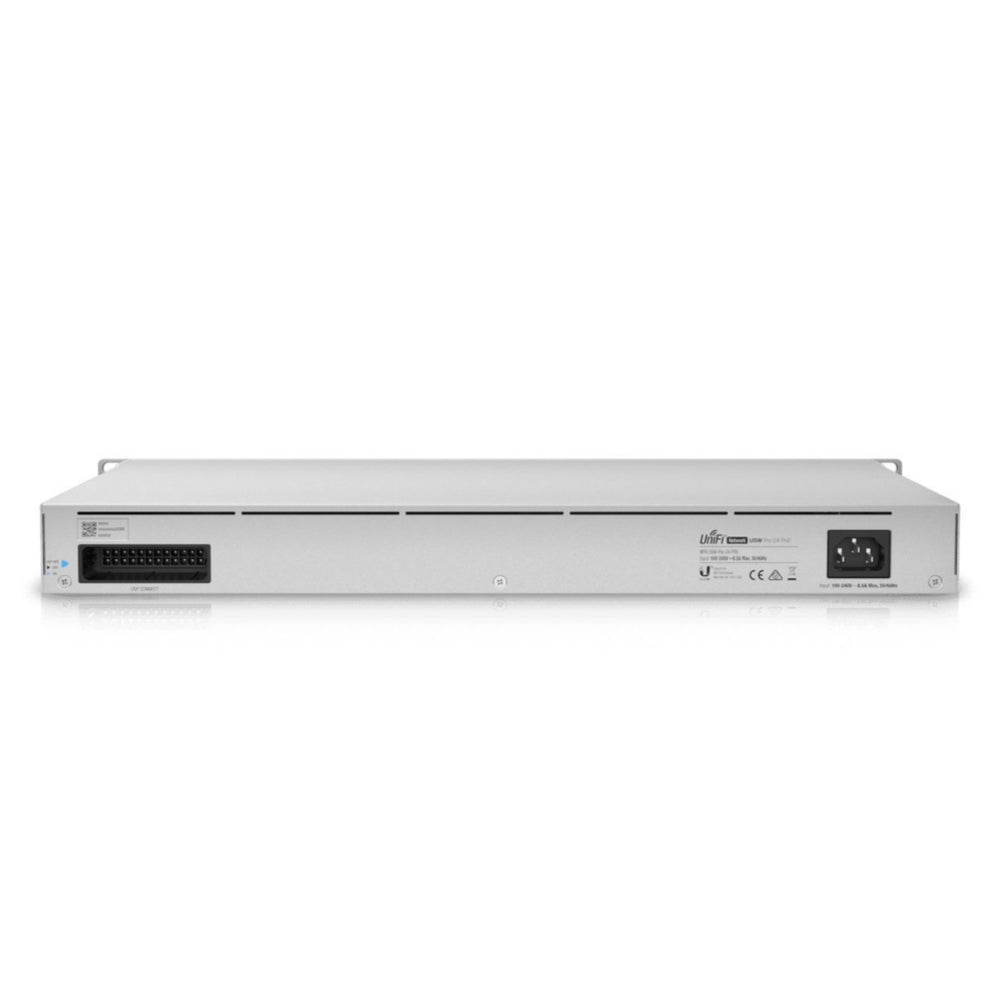 Switch Ubiquiti Unifi USW Pro 24 PoE 8xGigabit PoE++ 16xGigabit PoE+ 2xSFP+ Capa 2/3 Pantalla Tactil 1.3" Potencia Max 400Watts UB-USW-PRO-24-POE